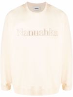 Nanushka sweat à logo brodé - Tons neutres
