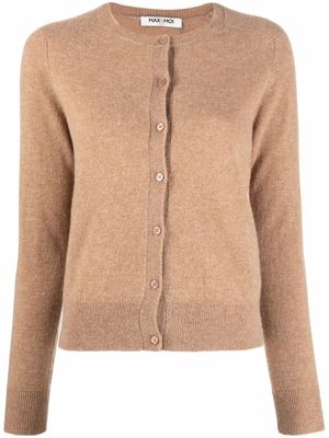 Max & Moi cardigan boutonné en cachemire - Marron