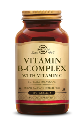 Solgar Vitamine B-complex met Vitamine C Tabletten