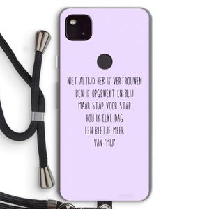 Zelfvertrouwen: Pixel 4a 5G Transparant Hoesje met koord