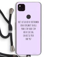 Zelfvertrouwen: Pixel 4a 5G Transparant Hoesje met koord