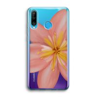 Pink Ellila Flower: Huawei P30 Lite Transparant Hoesje