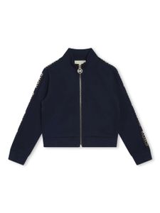 Michael Kors Kids veste bomber à logo imprimé - Bleu