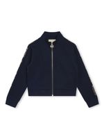 Michael Kors Kids veste bomber à logo imprimé - Bleu - thumbnail