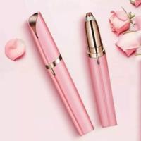 Multifunctionele Lipstick wenkbrauw trimmer gezicht wenkbrauwen hair remover elektrische scheerapparaat pijnloze Eye brow epilator (roze)