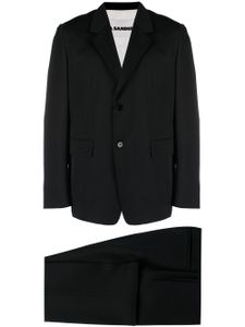 Jil Sander costume slim à simple boutonnage - Noir