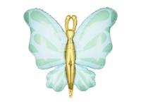Folieballon Vlinder Mint (69x69)