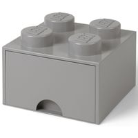 LEGO Brick Drawer 4 Grijs Opbergdoos