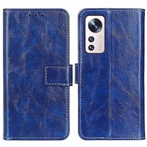 Xiaomi 12 Pro Wallet Case met Magnetische Sluiting - Blauw