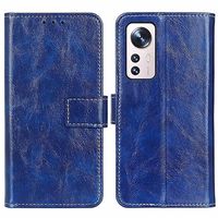 Xiaomi 12 Pro Wallet Case met Magnetische Sluiting - Blauw