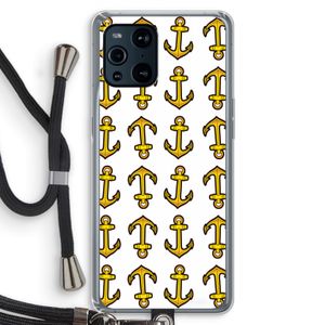Musketon Anchor: Oppo Find X3 Transparant Hoesje met koord