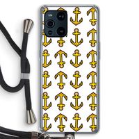 Musketon Anchor: Oppo Find X3 Transparant Hoesje met koord