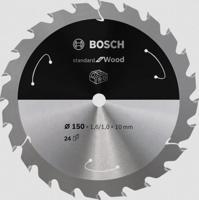Bosch Accessories Bosch 2608837673 Hardmetaal-cirkelzaagblad 150 x 10 mm Aantal tanden: 24 1 stuk(s)