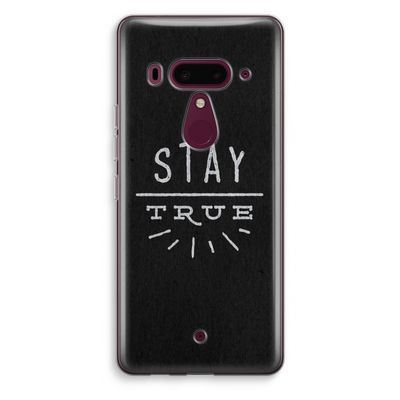 Stay true: HTC U12+ Transparant Hoesje