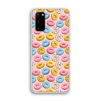 Pink donuts: Samsung Galaxy S20 Transparant Hoesje