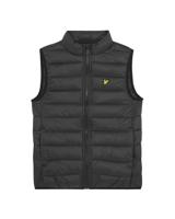 Lyle & Scott winter gilet jongens - zwart - gewatteerd Lyle & Scott winter gilet jongens - zwart - gewatteerd