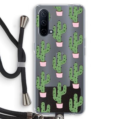 Cactus Lover: OnePlus Nord CE 5G Transparant Hoesje met koord