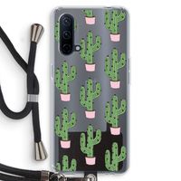 Cactus Lover: OnePlus Nord CE 5G Transparant Hoesje met koord