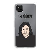 Let It Snow: Google Pixel 4a Transparant Hoesje