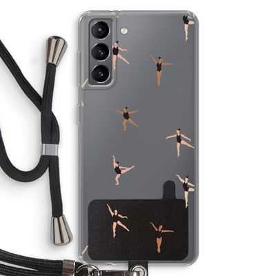 Dancing #1: Samsung Galaxy S21 Transparant Hoesje met koord