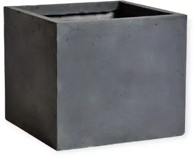 Mcollections Plantenbak Kubus - 23 x 23 x 23 cm - Clayfibre - Lood