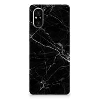 Sony Xperia 5 V | TPU | Siliconen hoesje | Marmer Zwart - Origineel Cadeau Vader
