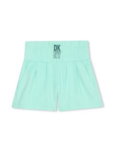 Dkny Kids short en coton à logo imprimé - Vert