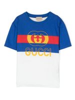 Gucci Kids t-shirt en coton à logo imprimé - Blanc - thumbnail