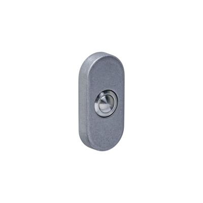 Intersteel deurbel ovaal 65x30x10mm verdekt - PVD RVS getrommeld