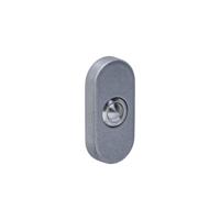 Intersteel deurbel ovaal 65x30x10mm verdekt - PVD RVS getrommeld