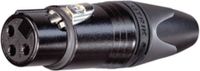 Neutrik NTR-NC3FXX-BAG Xlr Cable Socket 3 Cable Socket/straight Xx Soldeer Connecties Zwart