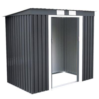 Tuinhuis voor Gereedschap 213 x 173 x 130cm Plaatstaal Grijs
