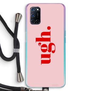Ugh: Oppo A72 Transparant Hoesje met koord