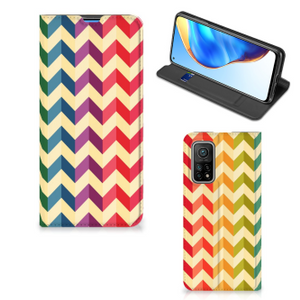 Xiaomi Mi 10T | 10T Pro Hoesje met Magneet Zigzag Multi Color