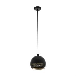 EGLO Camastra Hanglamp - E27 - Ø 22,5 cm - Zwart/Goud