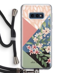 Sweet heaven geometrics: Samsung Galaxy S10e Transparant Hoesje met koord