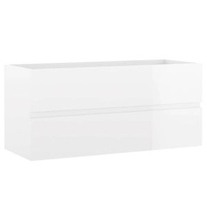 The Living Store Badkaast - 100x38.5x45cm - Hoogglans Wit