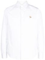 Maison Kitsuné chemise boutonnée à motif renard - Blanc - thumbnail