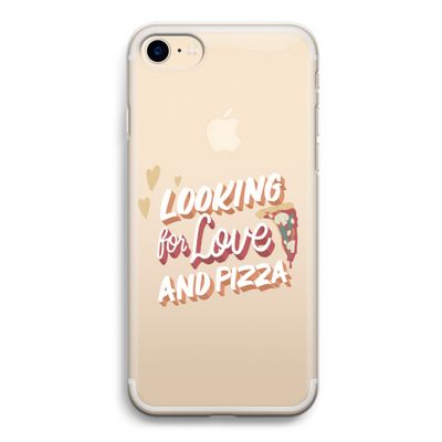 Pizza is the answer: iPhone 7 Transparant Hoesje