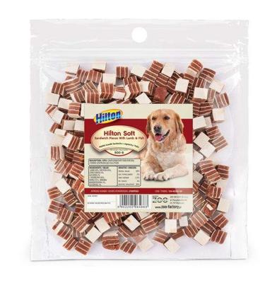 HILTON Sandwich pieces with lamb and fish - Hondensnack - 500 g