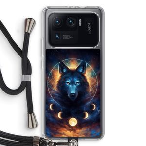 Wolf Dreamcatcher: Xiaomi Mi 11 Ultra Transparant Hoesje met koord