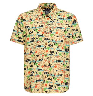 King Kerosin Sixties Cocktail Shirt Off White-M
