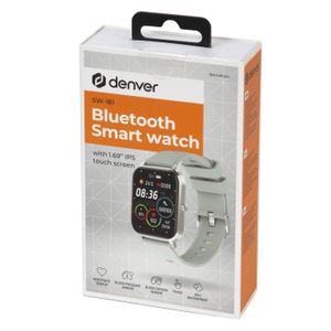 Denver SW-181GREY smartwatch / sport watch 4,32 cm (1.7") IPS Digitaal Touchscreen Zilver Refurbished