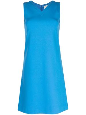 JANE robe courte Riva sans manches à col v - Bleu