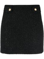 Michael Michael Kors high-waisted tweed mini skirt - Noir