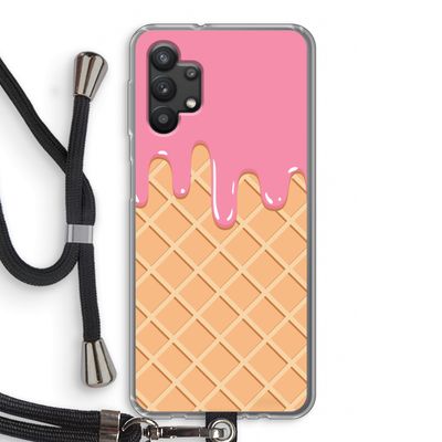 Ice cream: Samsung Galaxy A32 5G Transparant Hoesje met koord