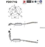 Roetfilter, uitlaatinstallatie FD5171Q Roetfilter, uitlaatinstallatie FD5171Q