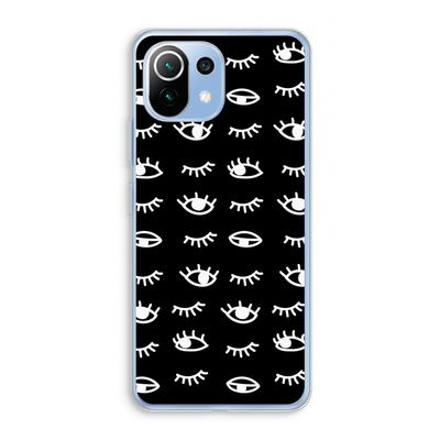 Eye pattern #3: Xiaomi Mi 11 Lite Transparant Hoesje
