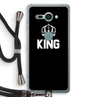 King zwart: Sony Xperia XZ2 Compact Transparant Hoesje met koord