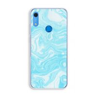 Waterverf blauw: Huawei Y6s Transparant Hoesje